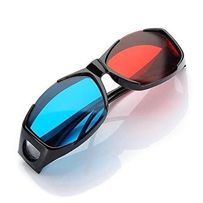 Rood blauw 3D bril anaglyph ingelijst 3D visie bril voorspel stereo Movie dimensionale glazen plastic glazen