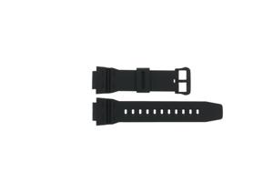 Horlogeband Casio DW-291H-1AV / AE-1500WH-1AV / W-737H-1A2V / 10600971 Rubber Zwart 18mm