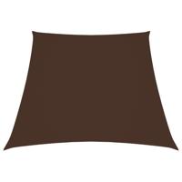 VidaXL Zonnezeil trapezium 2/4x3 m oxford stof bruin