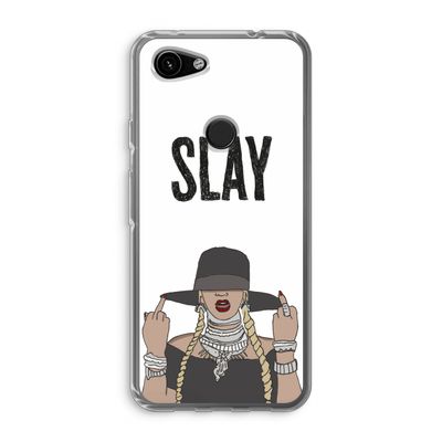 Slay All Day: Google Pixel 3a Transparant Hoesje