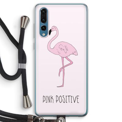Pink positive: Huawei P20 Pro Transparant Hoesje met koord