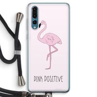 Pink positive: Huawei P20 Pro Transparant Hoesje met koord