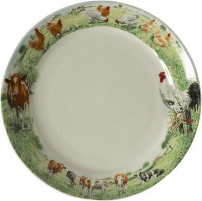 Wiebe&apos;s Farm Bord koe kip Ø18cm 6st