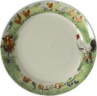 Wiebe&apos;s Farm Bord koe kip Ø18cm 6st