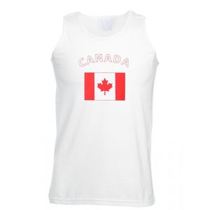 Witte heren tanktop Canada 2XL  -