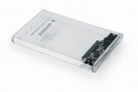 Gembird EE2-U3S9-6 behuizing voor opslagstations HDD-behuizing Transparant 2.5" - thumbnail