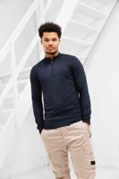 Pure Path Essential Knitwear Halfzip Sweater Heren Donkerblauw - Maat M - Kleur: Donkerblauw | Soccerfanshop Pure Path Essential Knitwear Halfzip Sweater Heren Donkerblauw - Maat M - Kleur: Donkerblauw | Soccerfanshop