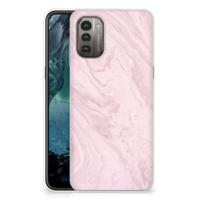 Nokia G21 | G11 | TPU | Siliconen hoesje | Marble Pink - Origineel Cadeau Vriendin