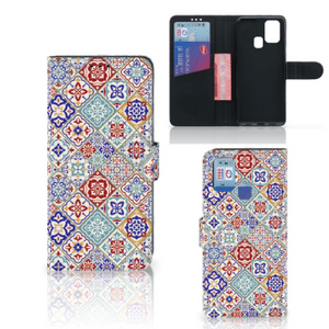 Samsung Galaxy M31 Bookcase Tiles Color