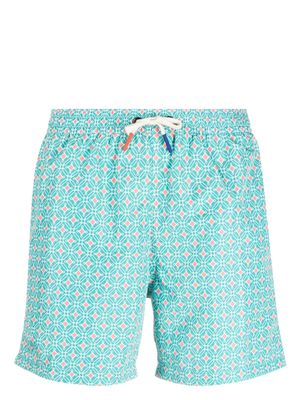 Altea short de bain à imprimé géométrique - Vert