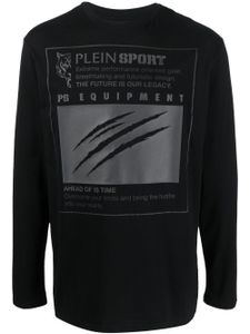 Plein Sport sweat en coton à imprimé graphique - Noir