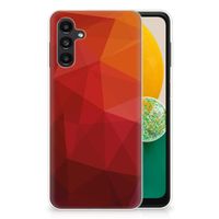 TPU Hoesje voor Samsung Galaxy A13 | A04s Polygon Red - thumbnail
