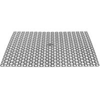 Gootsteenmat/Spoelbakmat - grijs - kunststof - 35 x 35 cm - anti-slip/afdruipmat