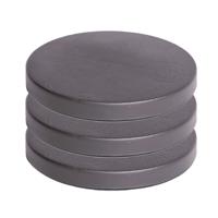 Prosperplast Plantenonderzetter - 3x stuks - rond - 30 cm - antraciet