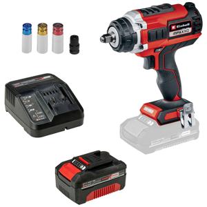 Einhell Power X-Change IMPAXXO 18/400 + 4,0 Ah PXC Starter Kit 4326441 Accu-slagmoersleutel 400 Nm 18 V Aantal meegeleverde accus: 1 4.0 Ah Li-ion Incl. accu,