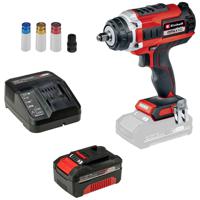 Einhell Power X-Change IMPAXXO 18/400 + 4,0 Ah PXC Starter Kit 4326441 Accu-slagmoersleutel 400 Nm 18 V Aantal meegeleverde accus: 1 4.0 Ah Li-ion Incl. accu,