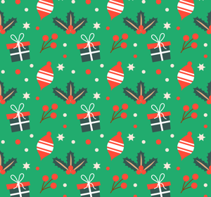 Groen behang Kerst snoep patroon