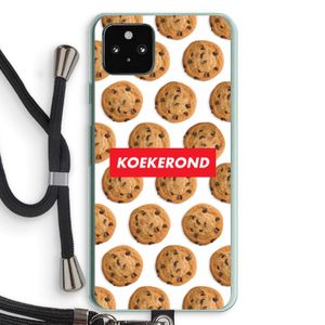 Koekerond: Pixel 5a 5G Transparant Hoesje met koord