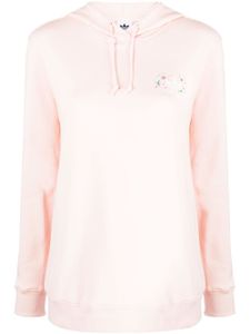 adidas hoodie en coton à logo imprimé - Rose