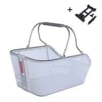 BASIL Fietsmand cento tech fiber nordlicht mik 21 liter 39 x 24 x 15 cm blauw zilver