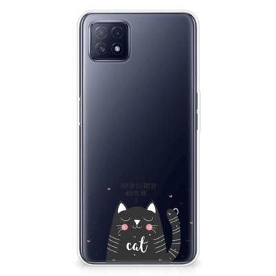 OPPO A53 5G | OPPO A73 5G Telefoonhoesje met Naam Cat Good Day OPPO A53 5G | OPPO A73 5G Telefoonhoesje met Naam Cat Good Day