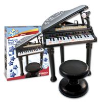 Bontempi Electronic Grand Piano with stool and microphone - thumbnail