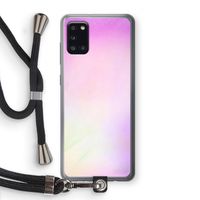 Flow mist pastel: Samsung Galaxy A31 Transparant Hoesje met koord