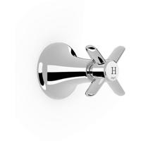 Tres Clasic stopkraan warm 1/2" bi x 1/2" bi chroom