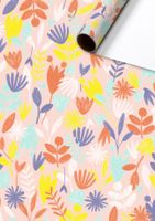 Rol Cadeaupapier Bloemen Roze