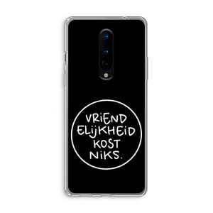Vriendelijkheid: OnePlus 8 Transparant Hoesje