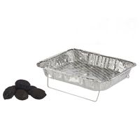 Eenmalig gebruik wegwerp BBQ/Barbeque grill - 31 x 23 x 6 cm