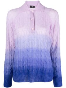 ETRO pull en laine à effet dégradé - Violet