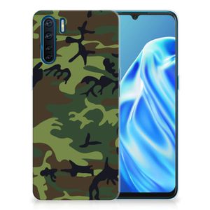 OPPO A91 TPU bumper Army Dark