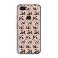 Zwarte poes: Google Pixel 3a Transparant Hoesje