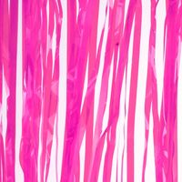Folie deurgordijn roze transparant 200 x 100 cm - Feestdeurgordijnen - thumbnail