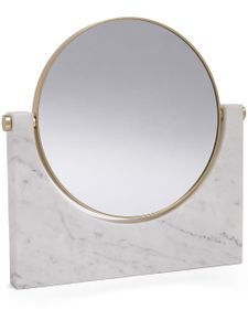 Audo miroir Pepe à pied en marbre - Blanc