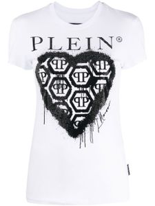 Philipp Plein t-shirt à logo imprimé - Blanc