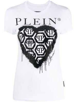 Philipp Plein t-shirt à logo imprimé - Blanc