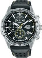 Lorus RM301JX9 Horloge Chronograaf staal-leder zilverkleurig-zwart 43 mm - thumbnail