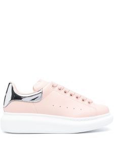 Alexander McQueen baskets en cuir à plateforme - Rose