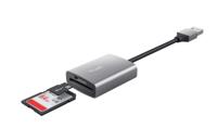 Trust Dalyx geheugenkaartlezer USB 3.2 Gen 1 (3.1 Gen 1) Aluminium - thumbnail
