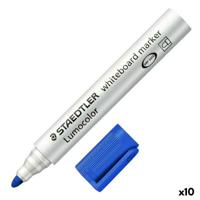 Markeerstiften Staedtler Whiteboard Blauw Wit (10 Stuks) (1 Stuks)