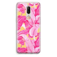 Pink Banana: OnePlus 6 Transparant Hoesje - thumbnail