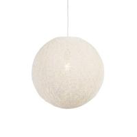 QAZQA Landelijke hanglamp wit 45 cm - Corda