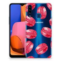 Samsung Galaxy A20s | Siliconen Case | Pink Macarons