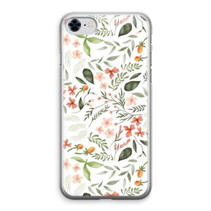 Sweet little flowers: iPhone 8 Transparant Hoesje