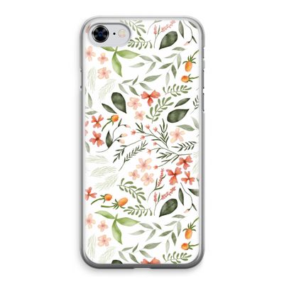 Sweet little flowers: iPhone 8 Transparant Hoesje