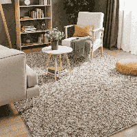 Vloerkleed Rocco Grijs 200x290 Cm Laagpolig Elle Decoration - Dekbed-Discounter.nl