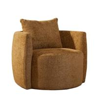 Bronx71 Fauteuil Ruby chenille stof okergeel