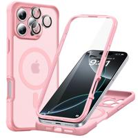 iPhone 16 Pro Max Armor Tough Case (HaloLock) Frosted Pink